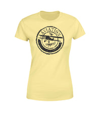 Thumbnail for Aviation Lovers Designed Women T-Shirts