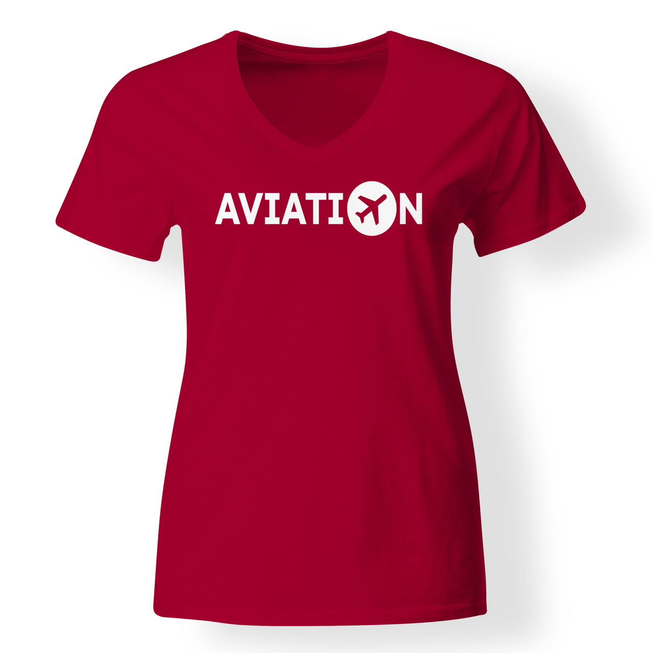 Aviation Designed V-Neck T-Shirts