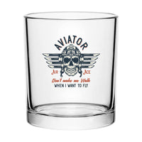 Thumbnail for Aviator - Don't Make Me Walk Designed Special Whiskey Glasses
