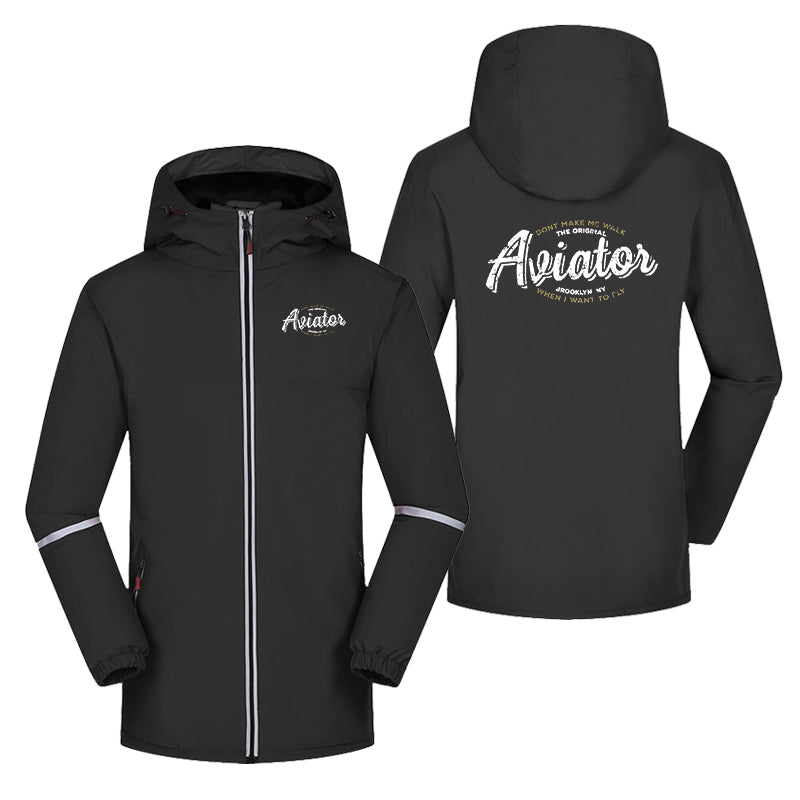 Aviator - Dont Make Me Walk Designed Rain Coats & Jackets