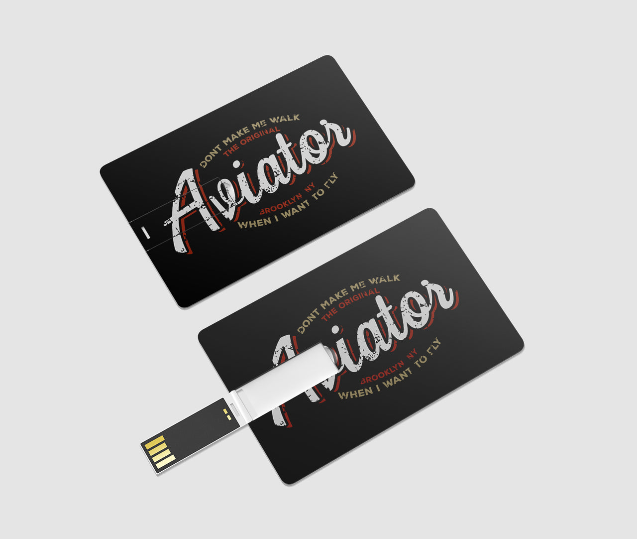 Aviator - Dont Make Me Walk Designed USB Cards