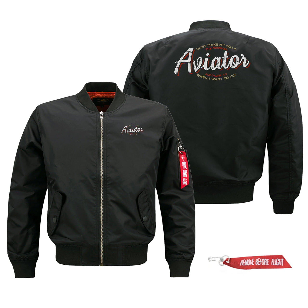 Aviator - Dont Make Me Walk Designed Pilot Jackets (Customizable)