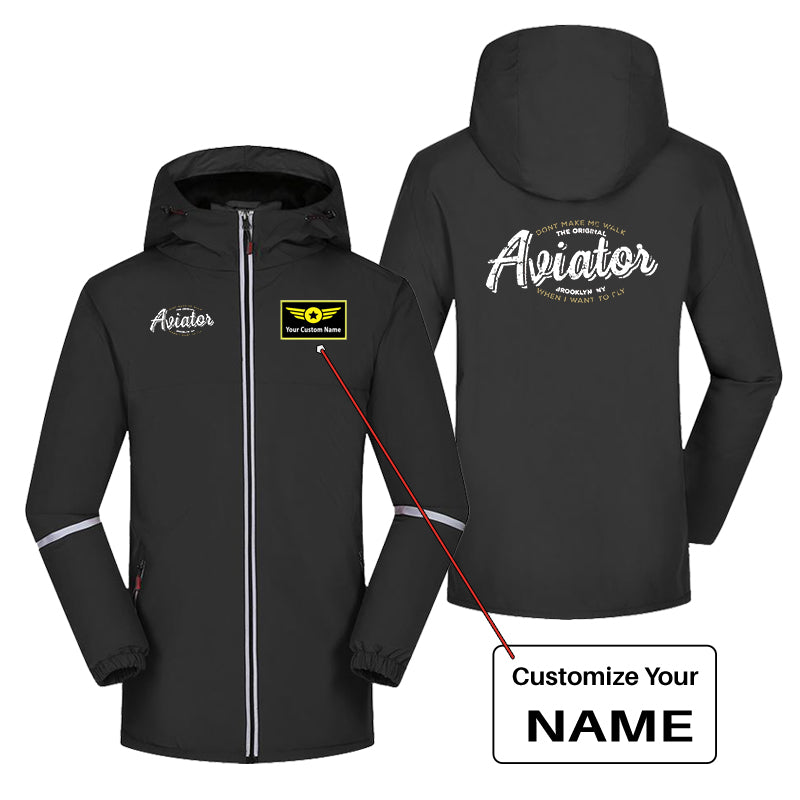 Aviator - Dont Make Me Walk Designed Rain Coats & Jackets