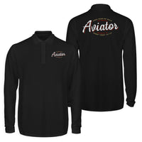 Thumbnail for Aviator - Dont Make Me Walk Designed Long Sleeve Polo T-Shirts (Double-Side)