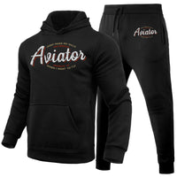Thumbnail for Aviator - Dont Make Me Walk Designed Hoodies & Sweatpants Set
