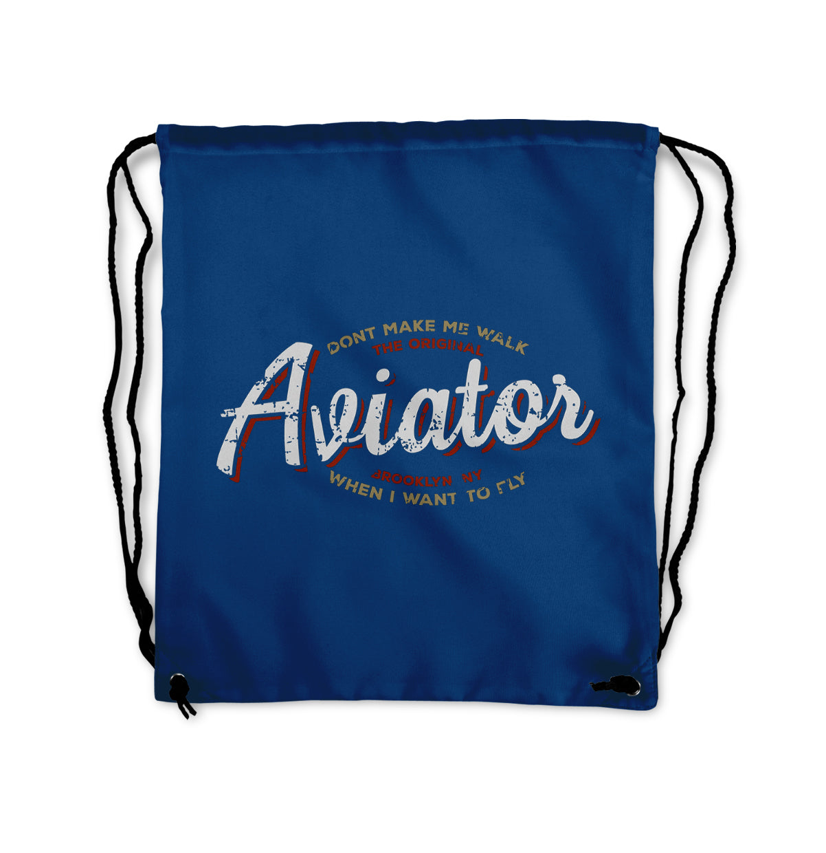 Aviator - Dont Make Me Walk Designed Drawstring Bags