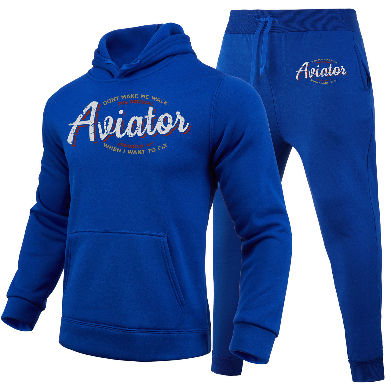 Aviator - Dont Make Me Walk Designed Hoodies & Sweatpants Set