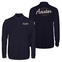 Thumbnail for Aviator - Dont Make Me Walk Designed Long Sleeve Polo T-Shirts (Double-Side)