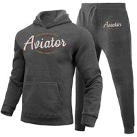 Thumbnail for Aviator - Dont Make Me Walk Designed Hoodies & Sweatpants Set