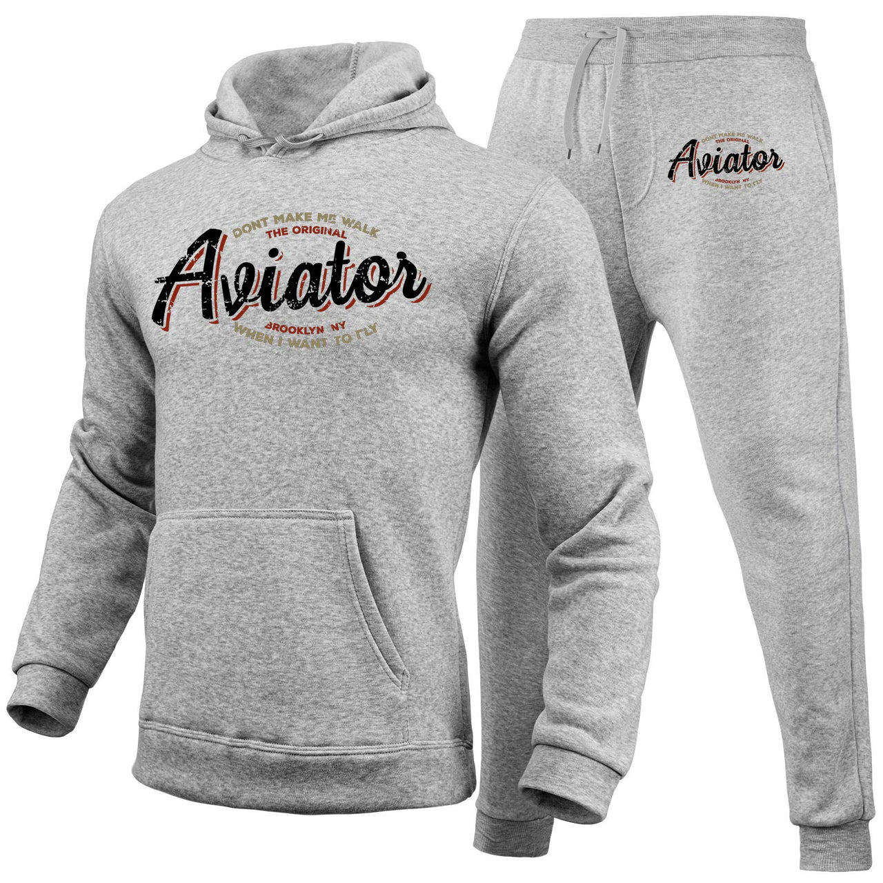 Aviator - Dont Make Me Walk Designed Hoodies & Sweatpants Set
