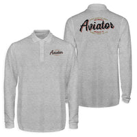 Thumbnail for Aviator - Dont Make Me Walk Designed Long Sleeve Polo T-Shirts (Double-Side)