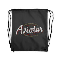 Thumbnail for Aviator - Dont Make Me Walk Designed Drawstring Bags