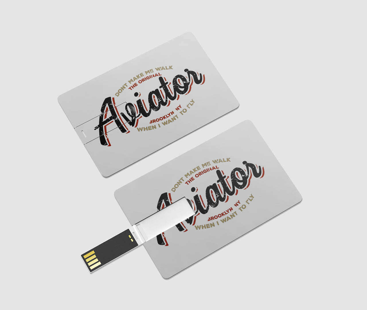 Aviator - Dont Make Me Walk Designed USB Cards