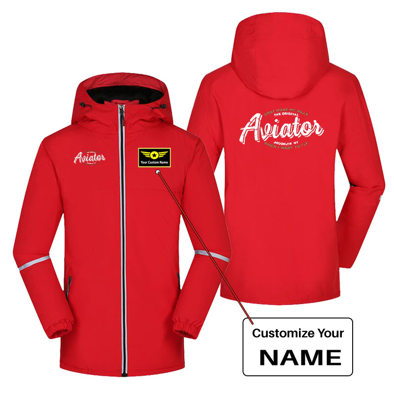 Aviator - Dont Make Me Walk Designed Rain Coats & Jackets