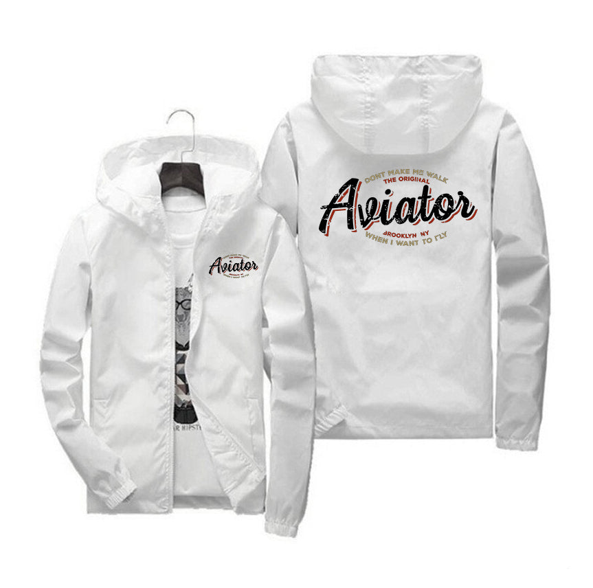 Aviator - Dont Make Me Walk Designed Windbreaker Jackets