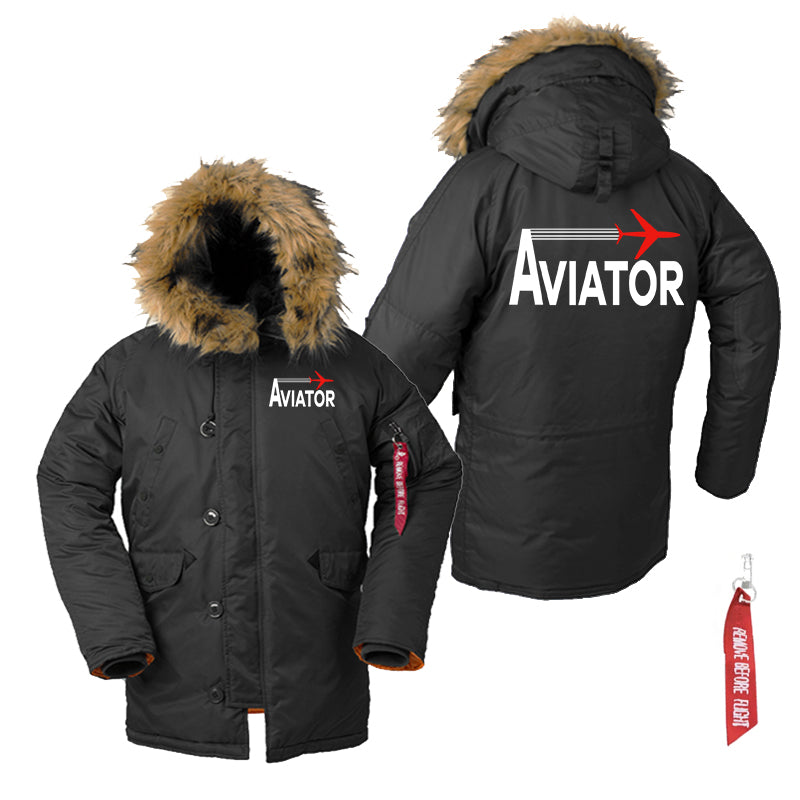 Aviator Designed Parka Bomber Jackets