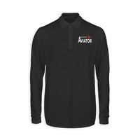 Thumbnail for Aviator Designed Long Sleeve Polo T-Shirts
