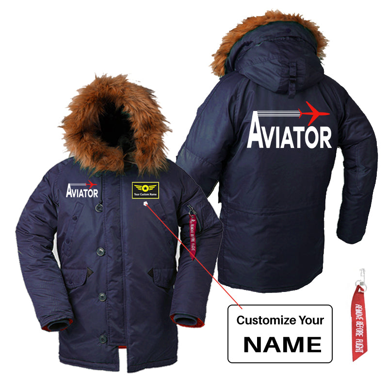 Aviator Designed Parka Bomber Jackets