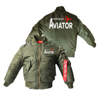 Thumbnail for Aviator Designed Children Bomber Jackets