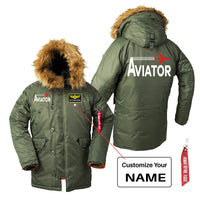 Thumbnail for Aviator Designed Parka Bomber Jackets