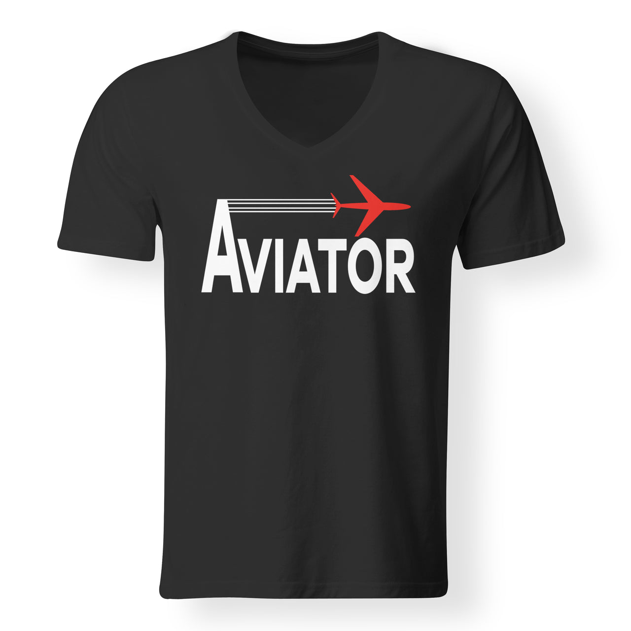 Aviator Designed V-Neck T-Shirts