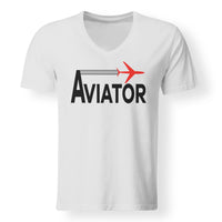 Thumbnail for Aviator Designed V-Neck T-Shirts