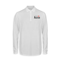Thumbnail for Aviator Designed Long Sleeve Polo T-Shirts