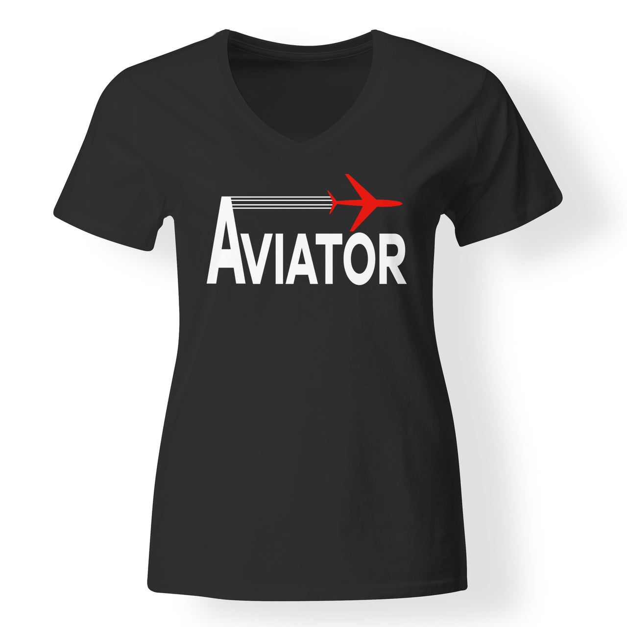 Aviator Designed V-Neck T-Shirts