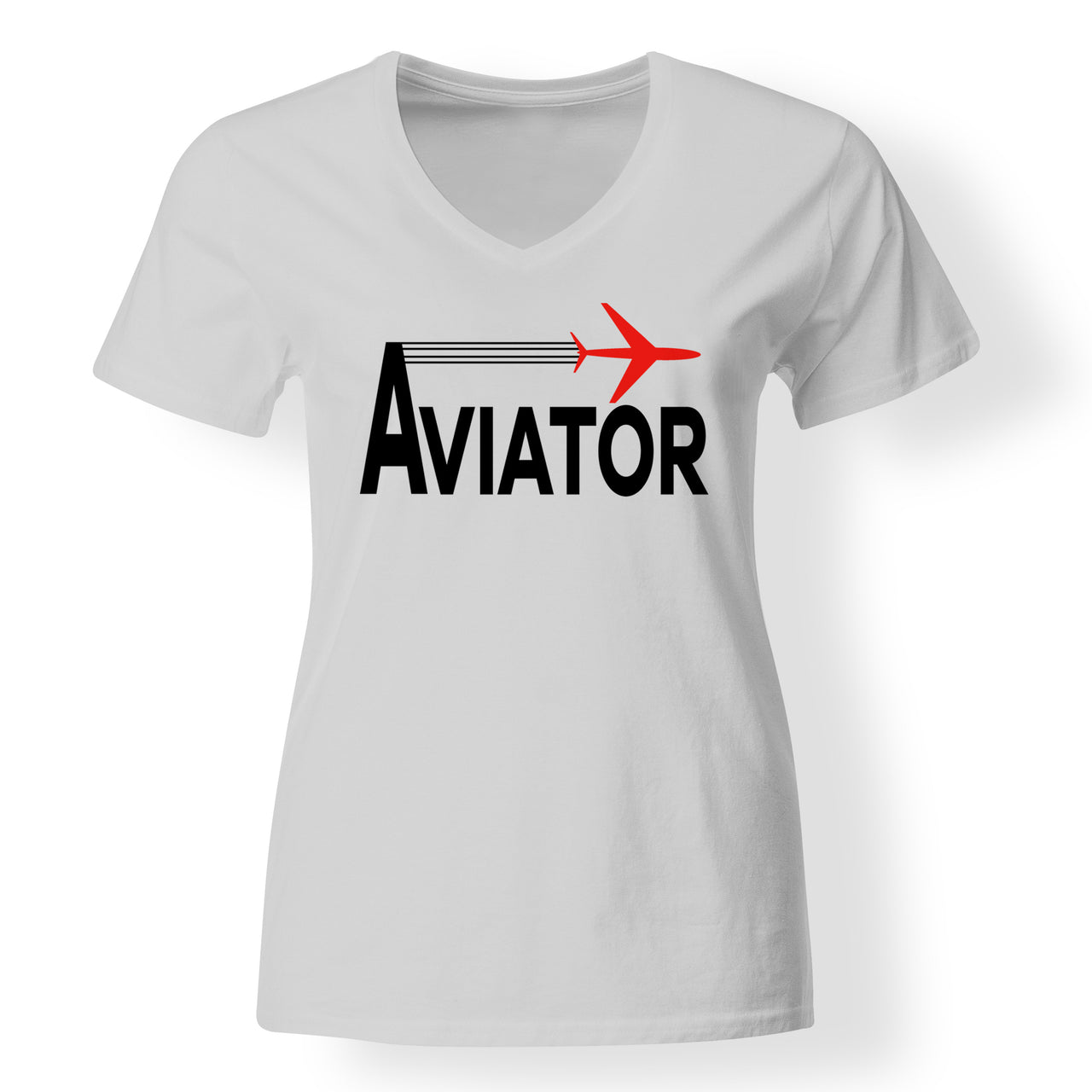 Aviator Designed V-Neck T-Shirts