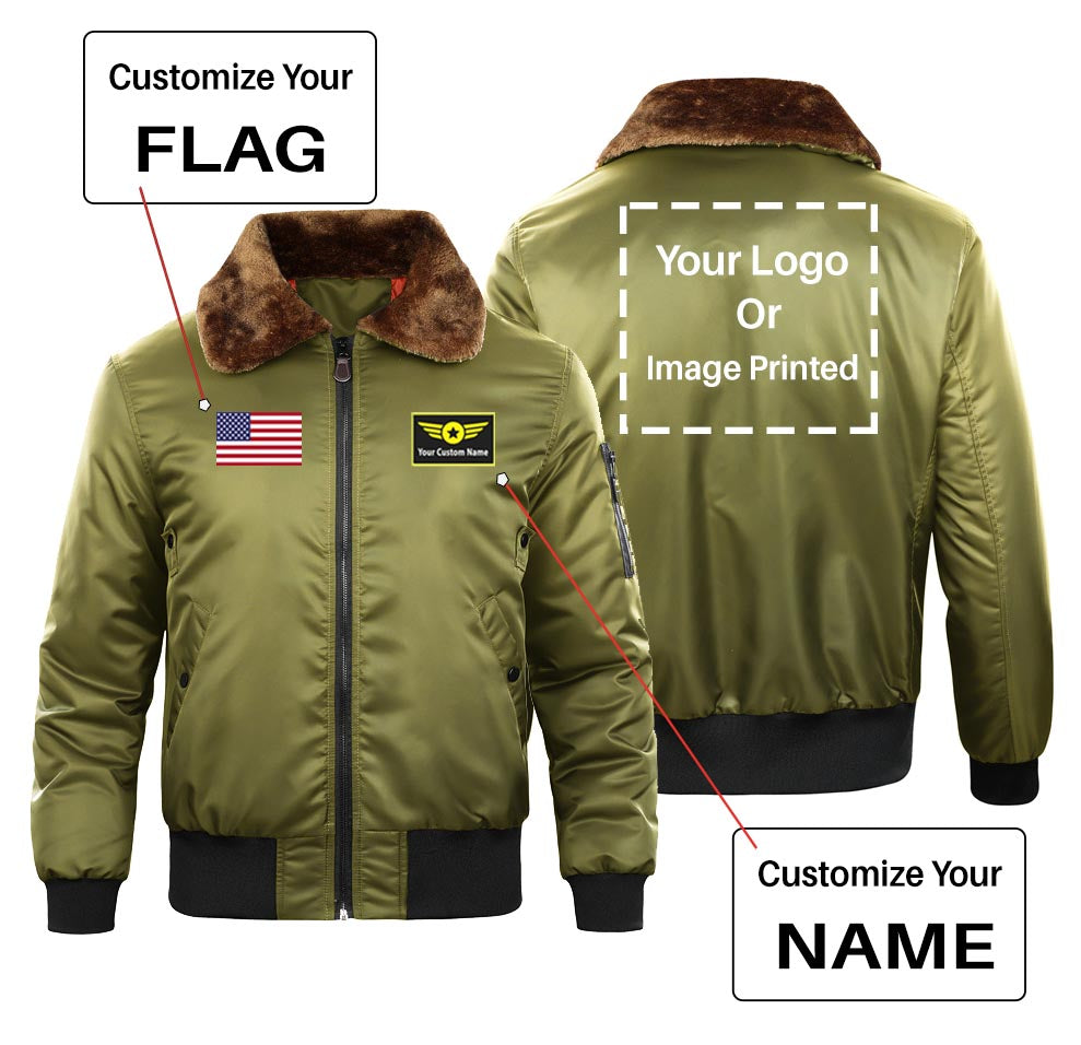Custom Flag & Name & LOGO Special Bomber Jackets