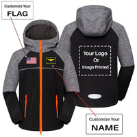 Thumbnail for Custom Flag & Name & LOGO Children Polar Style Jackets