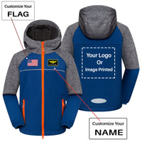 Thumbnail for Custom Flag & Name & LOGO Children Polar Style Jackets