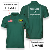 Thumbnail for Custom Flag & Name & Logo Designed Polo T-Shirts