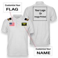 Thumbnail for Custom Flag & Name & Epaulettes & LOGO Designed Polo T-Shirts