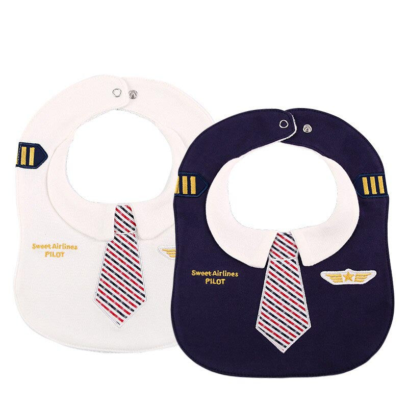 Cotton & Waterproof Pilot Uniform Designed Saliva & Feeding Towel