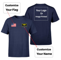 Thumbnail for Custom Flag & Name & LOGO Designed T-Shirts