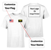 Thumbnail for Custom Flag & Name & LOGO Designed T-Shirts