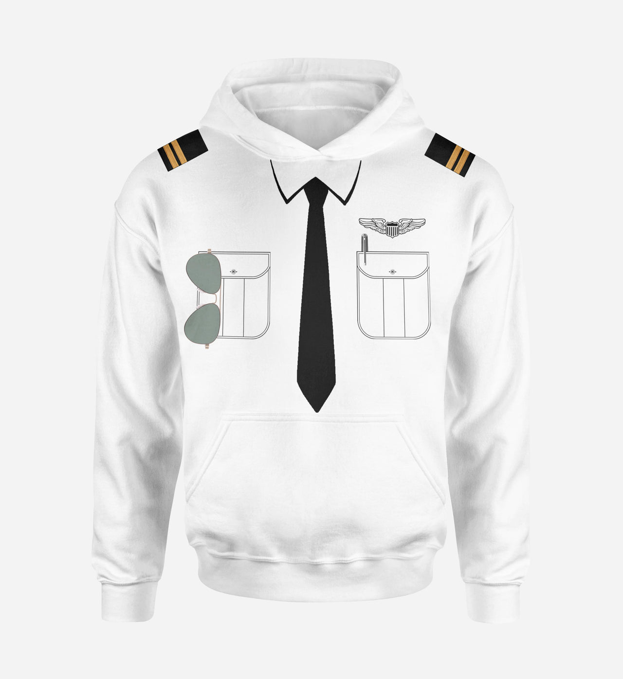 Customizable Pilot Uniform (Badge 1) Designed 3D Hoodies