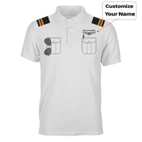 Thumbnail for Customizable Pilot Uniform (Badge 1) Designed 3D Polo T-Shirts