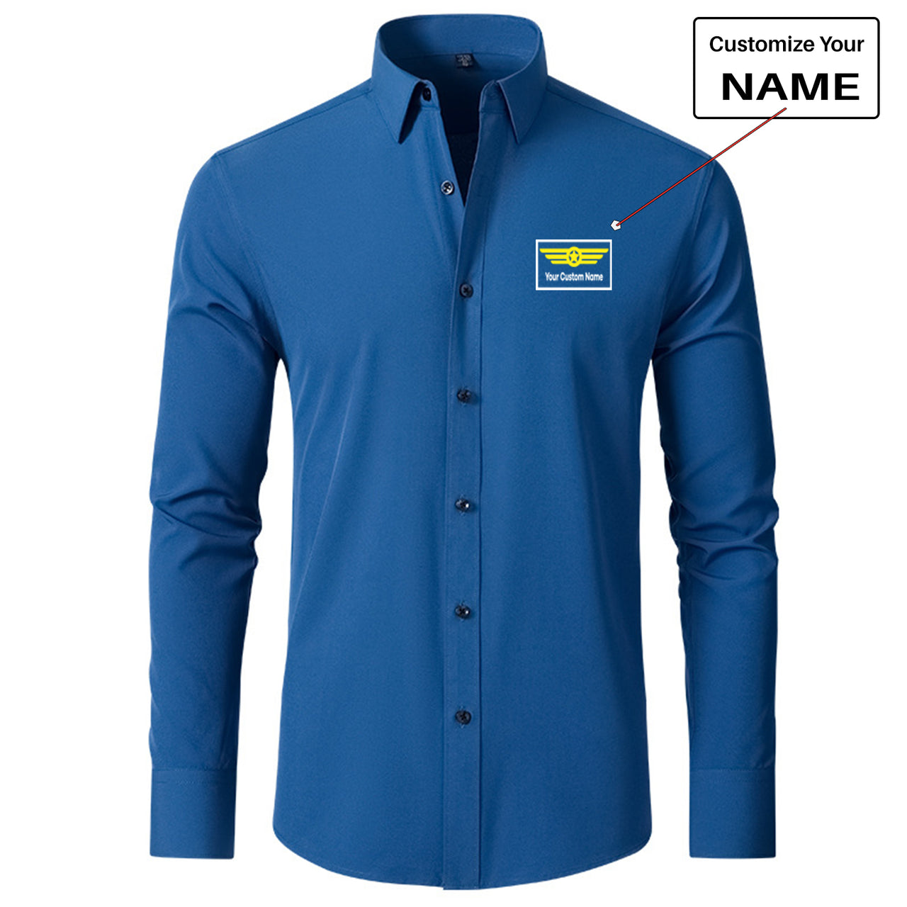 Custom Name "Badge 1" Long Sleeve Shirts