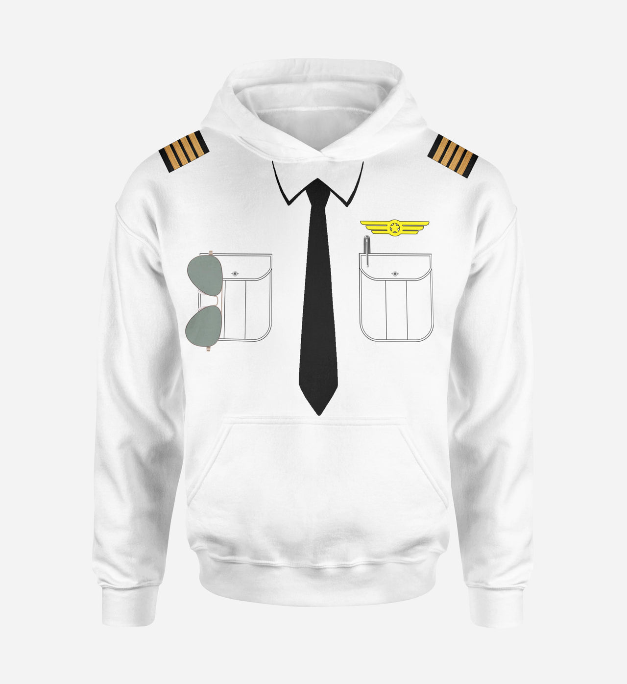 Customizable Pilot Uniform (Badge 2) Designed 3D Hoodies