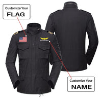 Thumbnail for Custom Flag & Name with EPAULETTES (Badge 2) Designed Military Coats