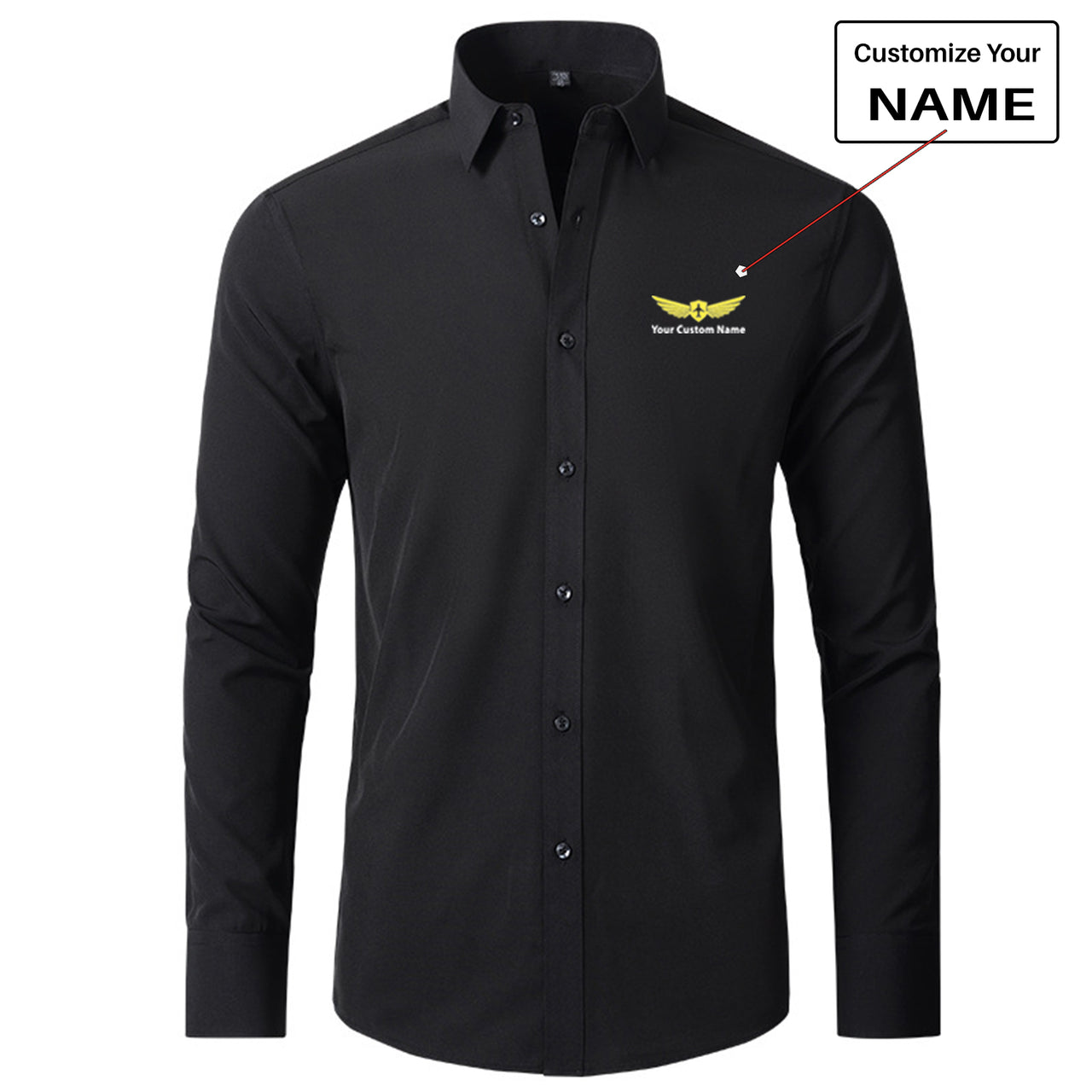 Custom Name "Badge 2" Long Sleeve Shirts