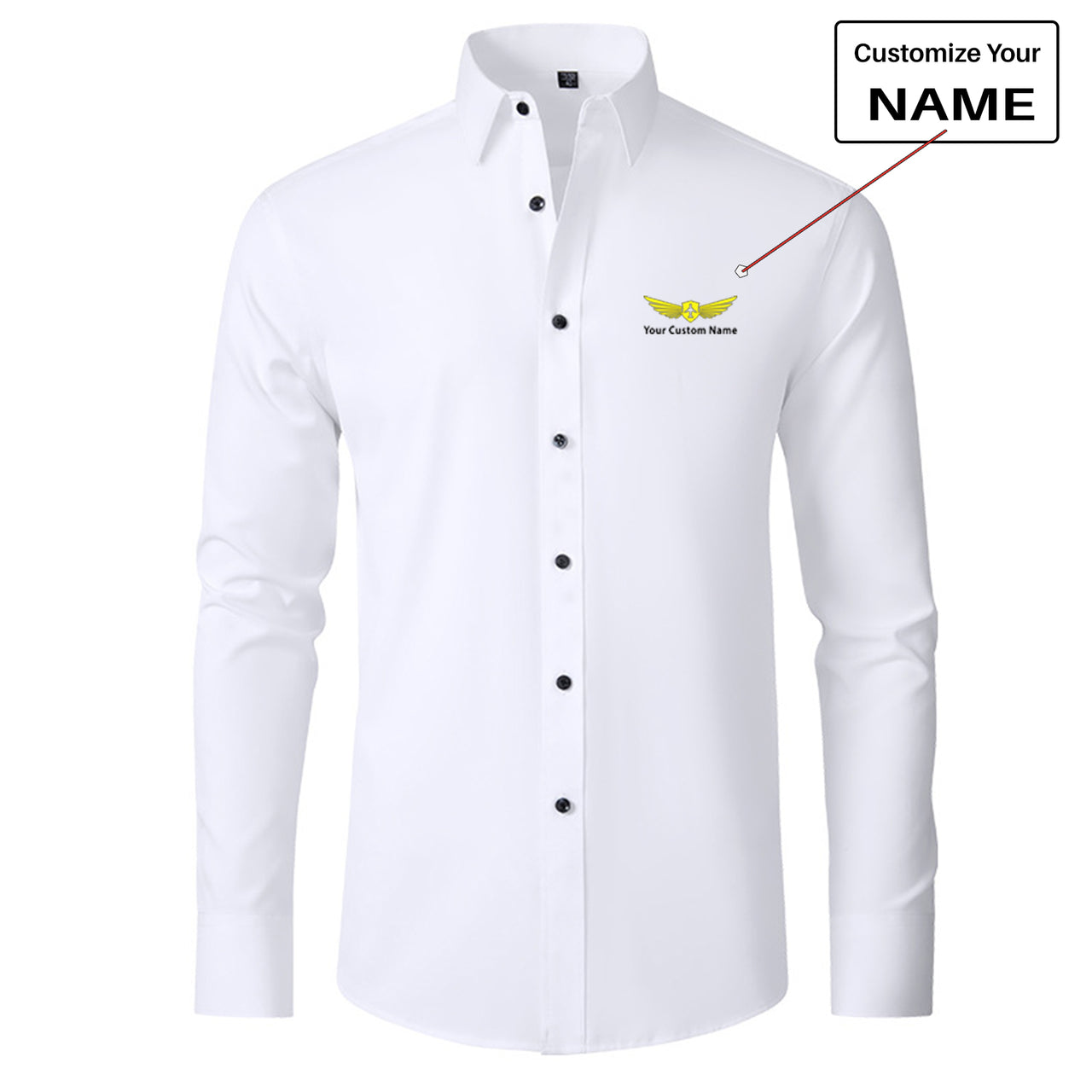 Custom Name "Badge 2" Long Sleeve Shirts