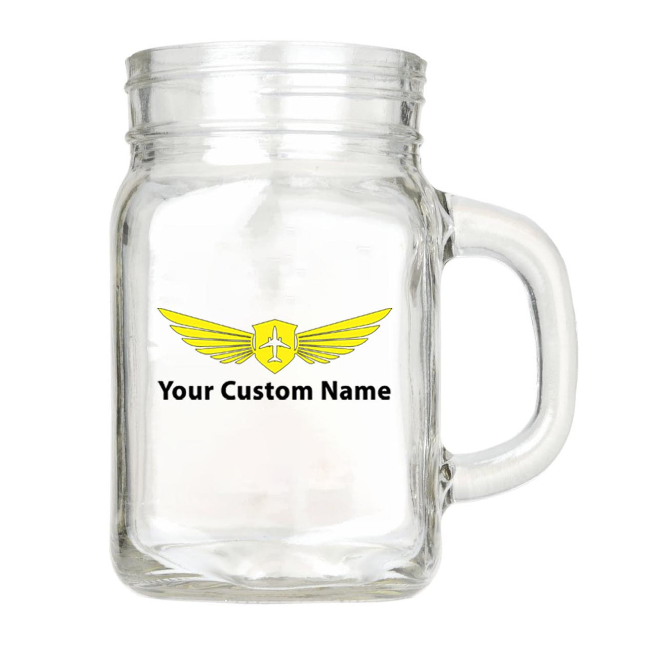Custom Name "Badge 2" Designed Cocktail Glasses
