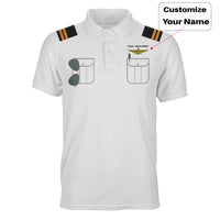 Thumbnail for Customizable Pilot Uniform (Badge 3) Designed 3D Polo T-Shirts