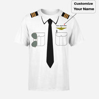 Thumbnail for Customizable Pilot Uniform (Badge 3) Designed T-Shirts