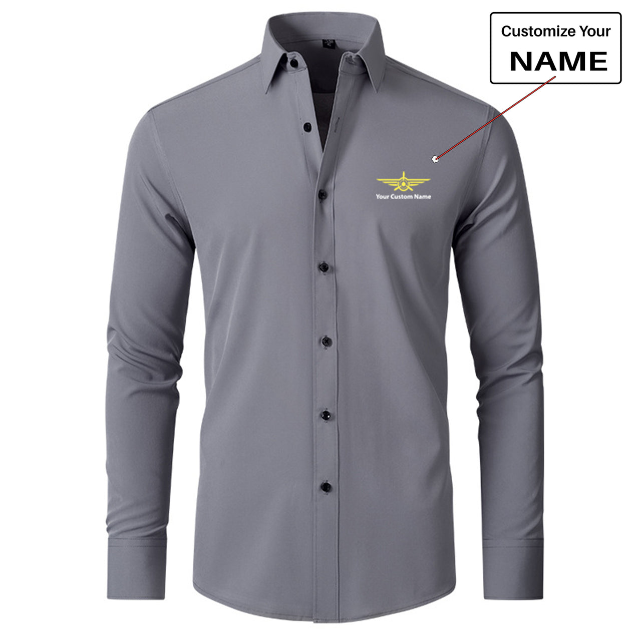 Custom Name "Badge 3" Long Sleeve Shirts