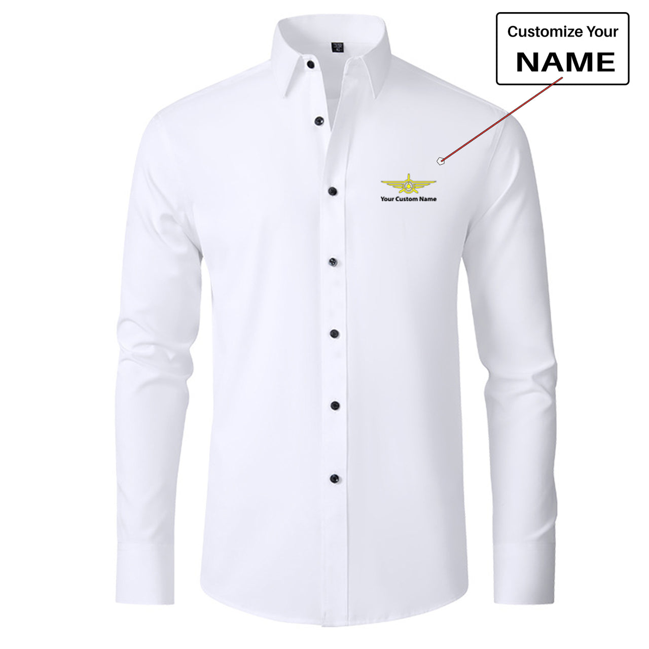 Custom Name "Badge 3" Long Sleeve Shirts