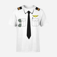 Thumbnail for Customizable Pilot Uniform (Badge 4) Designed 3D T-Shirts